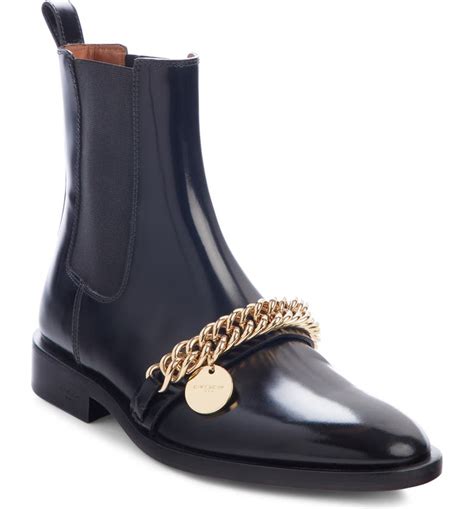 givenchy chain chelsea boots